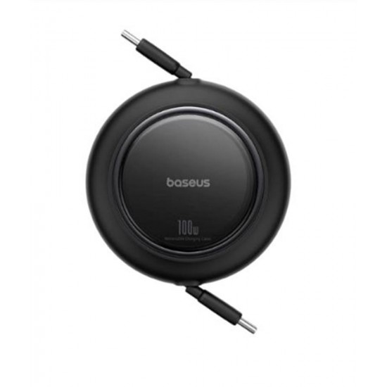 Baseus P10364500113-00 Free2 Pull Mini Kablolu USB-C 100W Şarj Kablosu Siyah Baseus P10364500113-00 Free2 Pull Mini Kablolu USB-C 100W Şarj Kablosu Siyah