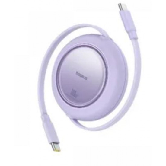 Baseus P10364500213-00 Free2 Pull Mini Kablolu USB-C 100W 2M Mor Şarj Kablosu Baseus P10364500213-00 Free2 Pull Mini Kablolu USB-C 100W 2M Mor Şarj Kablosu