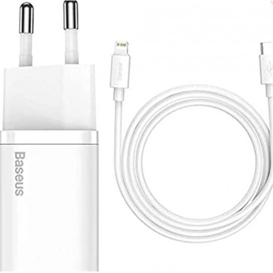 Baseus TZCCSUP-B02 20W C+C Beyaz Şarj Aleti Baseus TZCCSUP-B02 20W C+C Beyaz Şarj Aleti