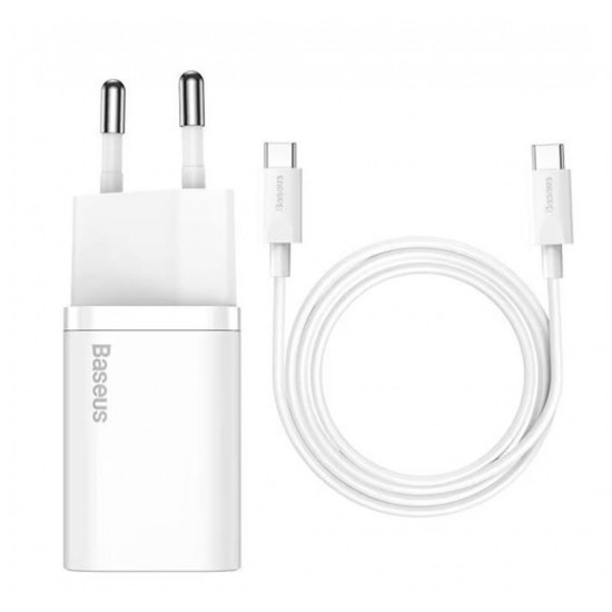 Baseus TZCCSUP-L02 25W C TO C Beyaz Kablo Baseus TZCCSUP-L02 25W C TO C Beyaz Kablo