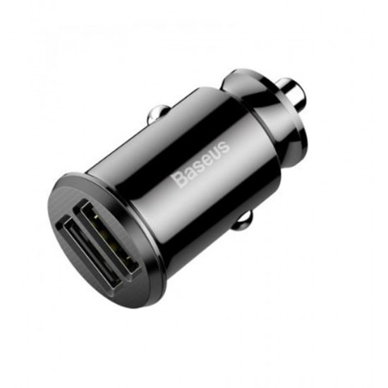 BASEUS CCALL-ML01 Grain Araç İçi Şarj Cihazı Siyah (2-USB 5V 3,1AMPER) BASEUS CCALL-ML01 Grain Araç İçi Şarj Cihazı Siyah (2-USB 5V 3,1AMPER)