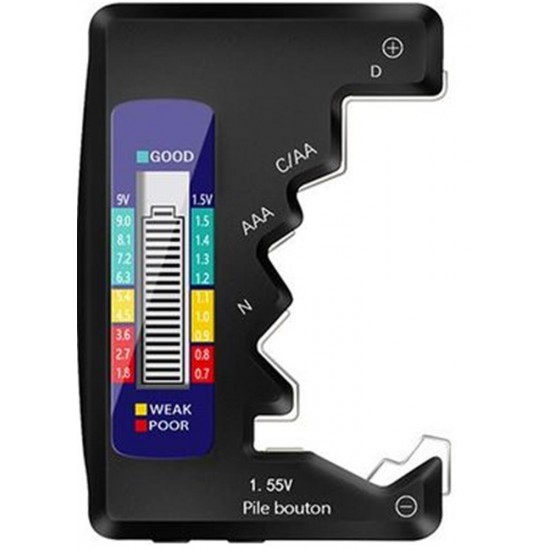 Sline M-005 Pil Test Cihazı 9V, 1.5V, AA, AAA, N Tipi Pil Testi Sline M-005 Pil Test Cihazı 9V, 1.5V, AA, AAA, N Tipi Pil Testi