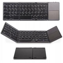 Sline Y-041 Katlanabilir Kablosuz Bluetooth Klavye Touchpadli Taşınabilir