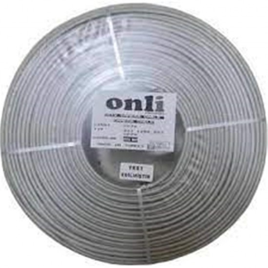 Onli 2+1 PE 1x0,50 mini Coax 2x0,50mm 250 metre Dış Ortam CCA Kamera Kablosu Onli 2+1 PE 1x0,50 mini Coax 2x0,50mm 250 metre Dış Ortam CCA Kamera Kablosu