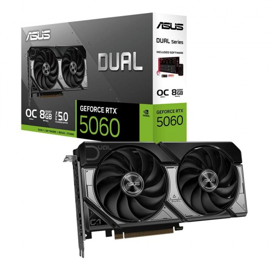 Asus DUAL-RTX5060-O8G-NVIDIA-GEFORCE-RTX 5060-8GB GDDR7-128BIT--OC-HDMI-3XDP-DLSS3 Ekran Kartı Asus DUAL-RTX5060-O8G-NVIDIA-GEFORCE-RTX 5060-8GB GDDR7-128BIT--OC-HDMI-3XDP-DLSS3 Ekran Kartı