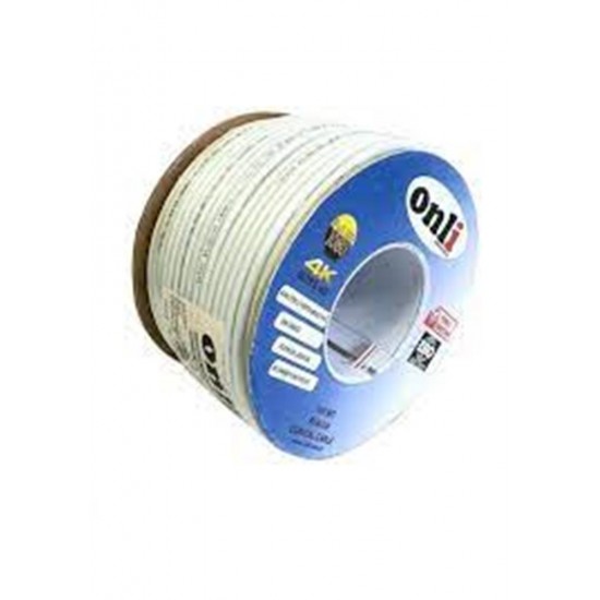 Onli ON-9601 RG6-U6 96 Tel 1,02 CCS-AL 100 metre Anten Uydu Kablosu