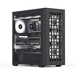 Aerocool D502A 4x12cm A-RGB Fanlı, Şık Mesh Ön Panel, Tempered Cam Yan Panel, USB Type-C, ATX