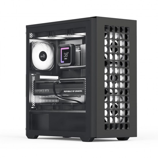 Aerocool D502A 4x12cm A-RGB Fanlı, Şık Mesh Ön Panel, Tempered Cam Yan Panel, USB Type-C, ATX Aerocool D502A 4x12cm A-RGB Fanlı, Şık Mesh Ön Panel, Tempered Cam Yan Panel, USB Type-C, ATX