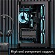 Aerocool AE P500C BK 4x12cm Mirror A-RGB Fanlı, Panoramik Tempered Panel, ATX Aerocool AE P500C BK 4x12cm Mirror A-RGB Fanlı, Panoramik Tempered Panel, ATX