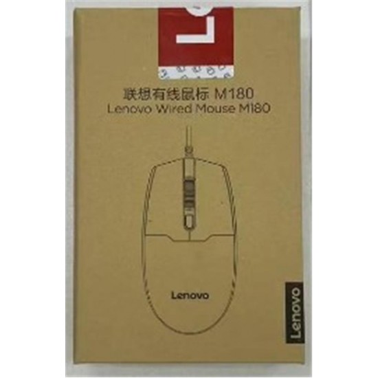 Lenovo M180 EN Lenovo Kablolu USB Mouse DPI 800-1200-1600 Lenovo M180 EN Lenovo Kablolu USB Mouse DPI 800-1200-1600