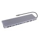 Vcom CU4703 Type-C To USB3.0-3+USB2.0-2+VGA+RJ45+SD+TF+Audio+HDMI+DP+USB-C DATA-2+USB-C Çoklayıcı Vcom CU4703 Type-C To USB3.0-3+USB2.0-2+VGA+RJ45+SD+TF+Audio+HDMI+DP+USB-C DATA-2+USB-C Çoklayıcı
