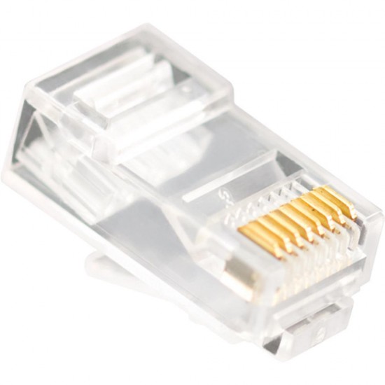 Vcom NM006 100lü Plastik RJ45 8P8C Cat6-UTP-RJ45-3u Konnektör Vcom NM006 100lü Plastik RJ45 8P8C Cat6-UTP-RJ45-3u Konnektör
