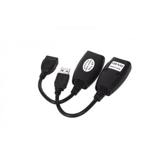 Vcom CU824 USB RJ45 Extender Plastik 45m Uzatıcı Vcom CU824 USB RJ45 Extender Plastik 45m Uzatıcı