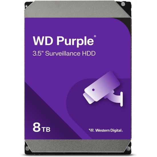 Wd 8Tb Purple WD85PURZ 5400RPM 256MB 7x24 Güvenlik Harddisk