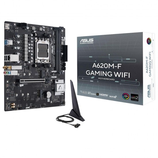Asus Prime A620M-F GAMING WIFI 8000MHz DDR5 Soket AM5 M.2 HDMI mATX Anakart Asus Prime A620M-F GAMING WIFI 8000MHz DDR5 Soket AM5 M.2 HDMI mATX Anakart