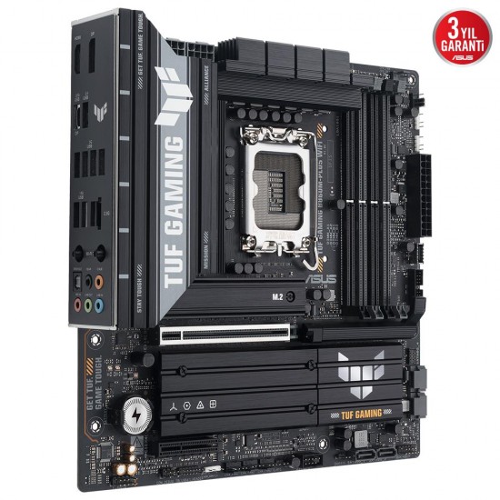 Asus TUF Gaming B860M-PLUS WIFI 8800MHz OC DDR5 Soket 1851 M.2 USB4 HDMI DP mATX Anakart Asus TUF Gaming B860M-PLUS WIFI 8800MHz OC DDR5 Soket 1851 M.2 USB4 HDMI DP mATX Anakart