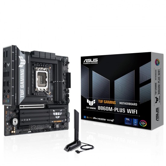 Asus TUF Gaming B860M-PLUS WIFI 8800MHz OC DDR5 Soket 1851 M.2 USB4 HDMI DP mATX Anakart Asus TUF Gaming B860M-PLUS WIFI 8800MHz OC DDR5 Soket 1851 M.2 USB4 HDMI DP mATX Anakart