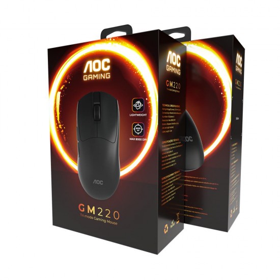 AOC GM220B KAblolu+2.4G+ Bluetooth Three-Mode Mouse AOC GM220B KAblolu+2.4G+ Bluetooth Three-Mode Mouse