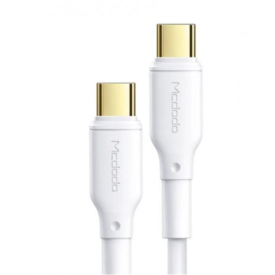 MCDODO CA-8350 100W Type-C to Type-C Süper Hızlı Data-Şarj Kablosu 5A 1.2m-Beyaz MCDODO CA-8350 100W Type-C to Type-C Süper Hızlı Data-Şarj Kablosu 5A 1.2m-Beyaz