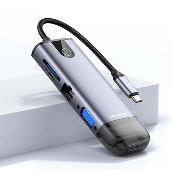 MCDODO HU-7420 10in1 Type-C Gigabit Lan + HDMI + Macbook + VGA Çoklayıcı Adaptör MCDODO HU-7420 10in1 Type-C Gigabit Lan + HDMI + Macbook + VGA Çoklayıcı Adaptör