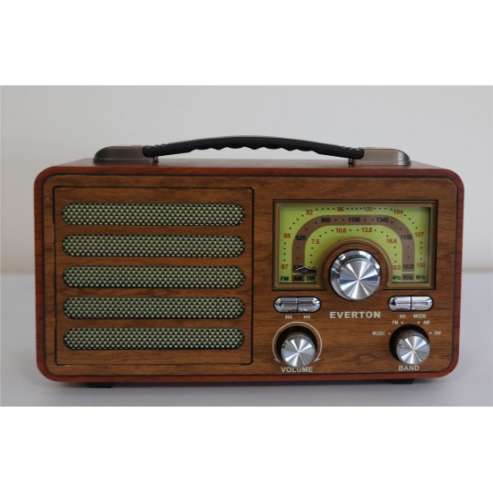 Everton Rt-755 Bluetooth Fm-Usb-Tf-Aux Şarjlı Nostaljik Radyo Everton Rt-755 Bluetooth Fm-Usb-Tf-Aux Şarjlı Nostaljik Radyo