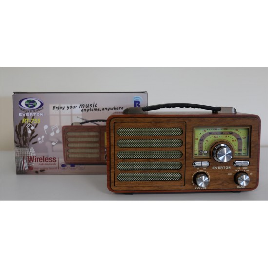 Everton Rt-755 Bluetooth Fm-Usb-Tf-Aux Şarjlı Nostaljik Radyo Everton Rt-755 Bluetooth Fm-Usb-Tf-Aux Şarjlı Nostaljik Radyo