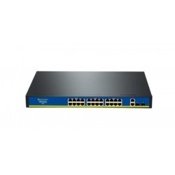 Nova HIF2422GBL-C 16 Port Poe+ 10-100 Mbps 2 Port 10-100-1000 Mbps 2 SFP Switch