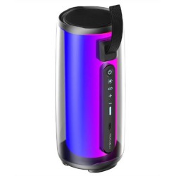 Mikado MD-17BT Capella Siyah 10W 1 RGB Mikrofonlu   Kart-Aux-Usb TWS 1800 mAh Bataryalı Speaker
