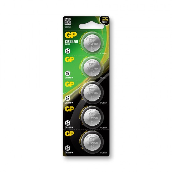 GP CR2450-10 3V Lityum Düğme Pil 10'lu Paket GP CR2450-10 3V Lityum Düğme Pil 10'lu Paket