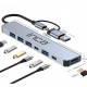 Inca IUTP-7T Usb+Type-c Girişli USB 3.0+4X USB 2.0 Type-C 5V 2X Type-C 100W Çoklayıcı Inca IUTP-7T Usb+Type-c Girişli USB 3.0+4X USB 2.0 Type-C 5V 2X Type-C 100W Çoklayıcı