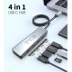 Inca ITPT-4TX 4 Port Type-C 3.1 Veri ile3.1 10 Gbps Type-C Çoklayıcı Kablo uzunluğu 15cm Inca ITPT-4TX 4 Port Type-C 3.1 Veri ile3.1 10 Gbps Type-C Çoklayıcı Kablo uzunluğu 15cm