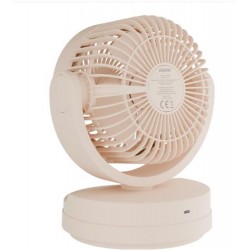 Everest EFN-509 Krem- Kahve 7 İnç 3 Kademeli 2100 RPM Hız Duvar Tıpı Ve Masaüstü Usb Fan