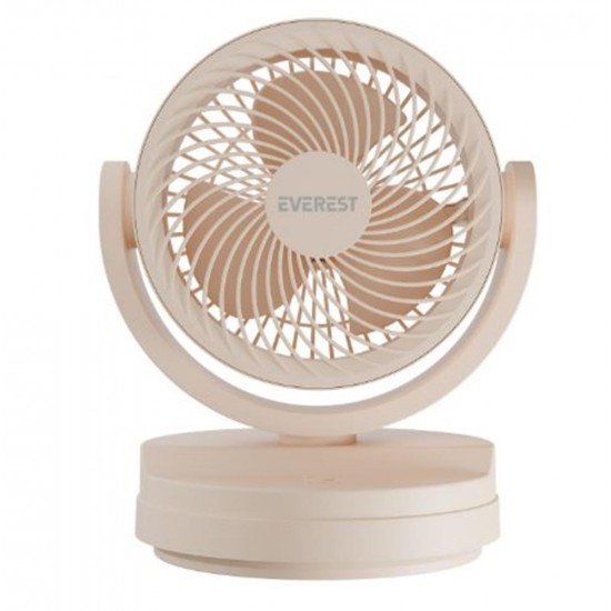 Everest EFN-509 Krem- Kahve 7 İnç 3 Kademeli 2100 RPM Hız Duvar Tıpı Ve Masaüstü Usb Fan Everest EFN-509 Krem- Kahve 7 İnç 3 Kademeli 2100 RPM Hız Duvar Tıpı Ve Masaüstü Usb Fan