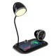 S-link SL-CW21 Siyah Telefon Uyumlu Fast Şarj 15W Ayarlanabilir Led Işıklı Masa Lambası S-link SL-CW21 Siyah Telefon Uyumlu Fast Şarj 15W Ayarlanabilir Led Işıklı Masa Lambası