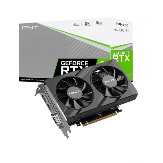 Pny GeForce RTX3050 Verto Dual Fan VCG30506DFXPB1 6GB GDDR6 96Bit DX12 Gaming (Oyuncu) Ekran Kartı Pny GeForce RTX3050 Verto Dual Fan VCG30506DFXPB1 6GB GDDR6 96Bit DX12 Gaming (Oyuncu) Ekran Kartı