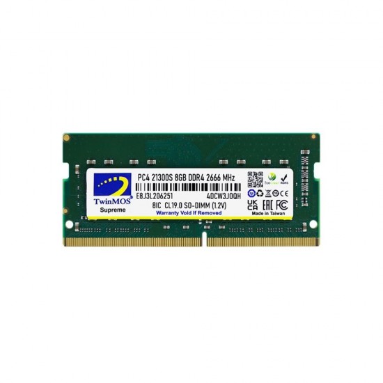 TwinMOS DDR4 8GB 2666MHz MDD48GB2666N Notebook Ram TwinMOS DDR4 8GB 2666MHz MDD48GB2666N Notebook Ram