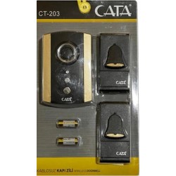Cata Ct-102 Kablosuz Kapı Zili bEYAZ Desenli