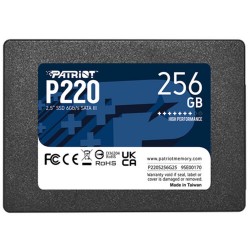 Patriot 256GB P220 550-490MB-s 2.5" SATA3 P220S256G25 SSD Disk