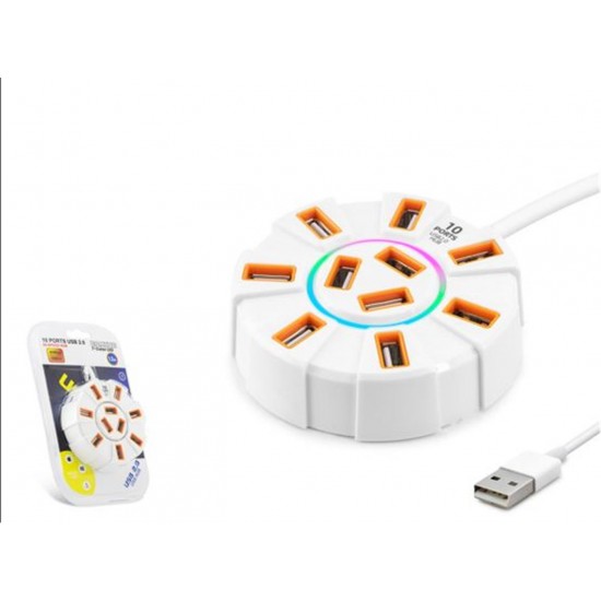 Hadron Hdx7034 Usb Hub 10-Usb 1.2M Beyaz Hadron Hdx7034 Usb Hub 10-Usb 1.2M Beyaz