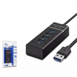 Hadron Hdx7017 Usb3.0 Hub 3-Usb + Usb3.0 30Cm Siyah
