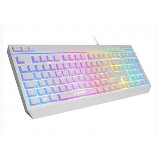 Rampage KM-R57 Beyaz RGB Aydınlatmalı Q Oyuncu Multmedia Klavye ve 12800 DPI Mouse Gaming Set Rampage KM-R57 Beyaz RGB Aydınlatmalı Q Oyuncu Multmedia Klavye ve 12800 DPI Mouse Gaming Set