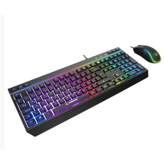 Rampage KM-R57 Siyah RGB Aydınlatmalı Q Oyuncu Multmedia Klavye ve 12800 DPI Mouse Gaming Set Rampage KM-R57 Siyah RGB Aydınlatmalı Q Oyuncu Multmedia Klavye ve 12800 DPI Mouse Gaming Set