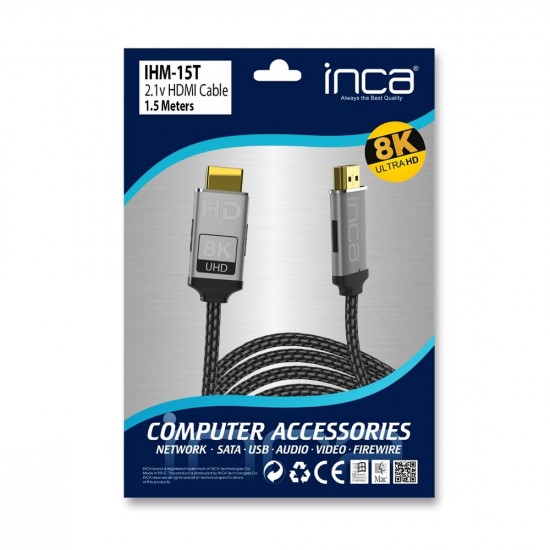 Inca IHM-3T 3m HDMI TO HDMI 8K 2.1V Kablo