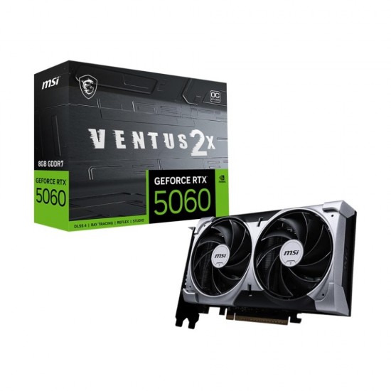 Msi GeForce RTX5060 Ventus 2X 8G OC GDDR7 128Bit Gaming (Oyuncu) Ekran Kartı Msi GeForce RTX5060 Ventus 2X 8G OC GDDR7 128Bit Gaming (Oyuncu) Ekran Kartı