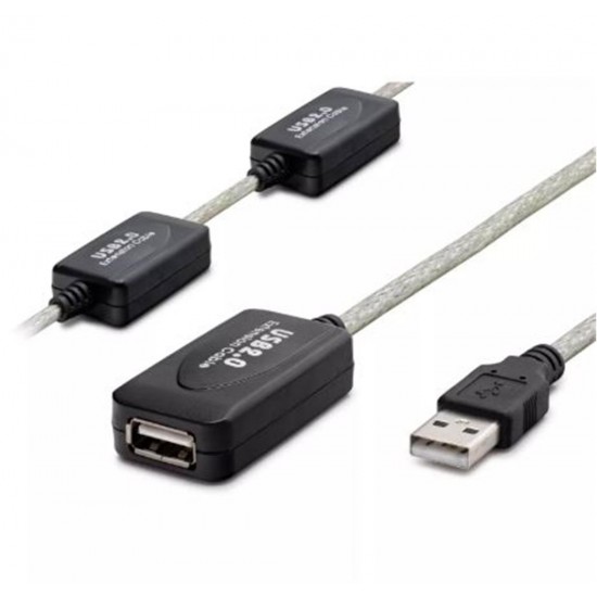 Hadron Hdx7546 25M Usb To Usb F Kablo  Silver Hadron Hdx7546 25M Usb To Usb F Kablo  Silver