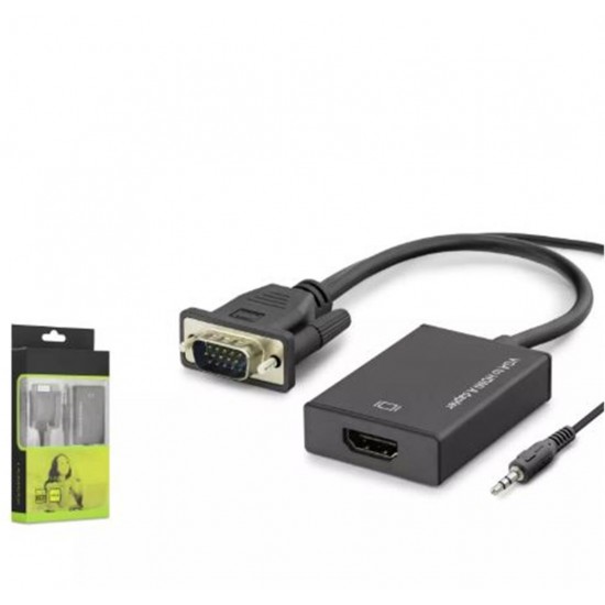 Hadron Hdx7794 Vga To Hdmi F Çevirici + Audio 1080P Siyah