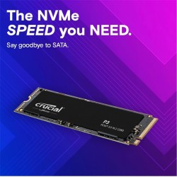Crucial 1TB P3 M.2 NVMe PCIe CT1000P3SSD8 3500 - 3000MB-s 5 YIL Garanti Gen 3 Ssd