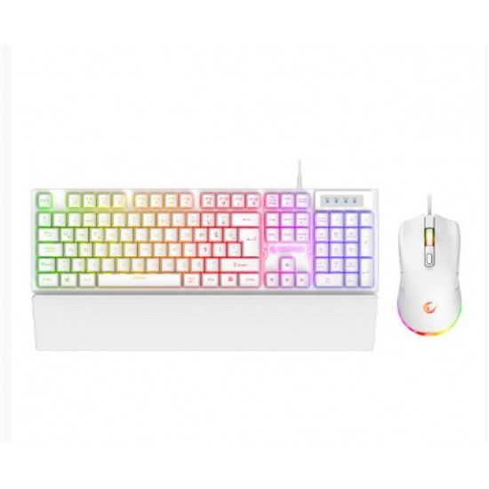 Rampage KM-RX7 FORTUNA V2 Gökkuşağı Aydınlatmalı USB Beyaz  Combo Q Gaming Klavye + 12800 dpi Mouse Rampage KM-RX7 FORTUNA V2 Gökkuşağı Aydınlatmalı USB Beyaz  Combo Q Gaming Klavye + 12800 dpi Mouse