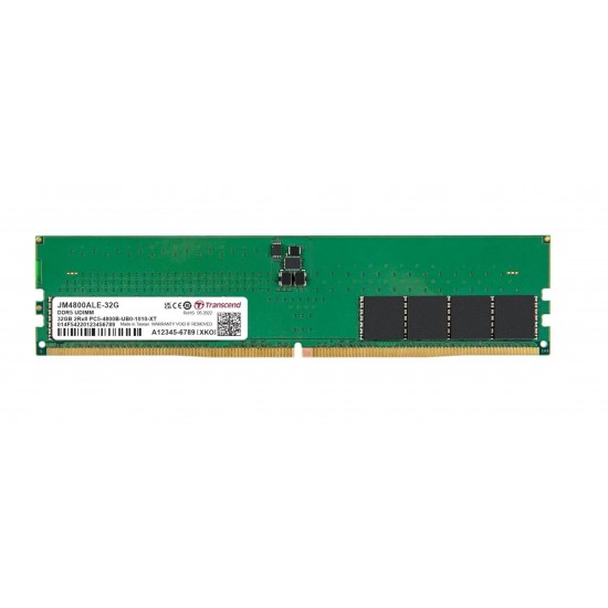 Transcend JM4800ALE-32G 32GB DDR5 4800Mhz CL40 1.1V Masaüstü Pc Ram