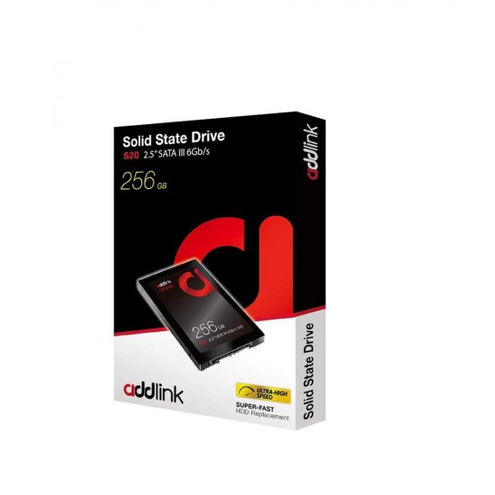 Addlink 256GB AD256GBS20S3S 510-400 MB-s 2.5” SATA III 6Gb-s SSD Disk Addlink 256GB AD256GBS20S3S 510-400 MB-s 2.5” SATA III 6Gb-s SSD Disk